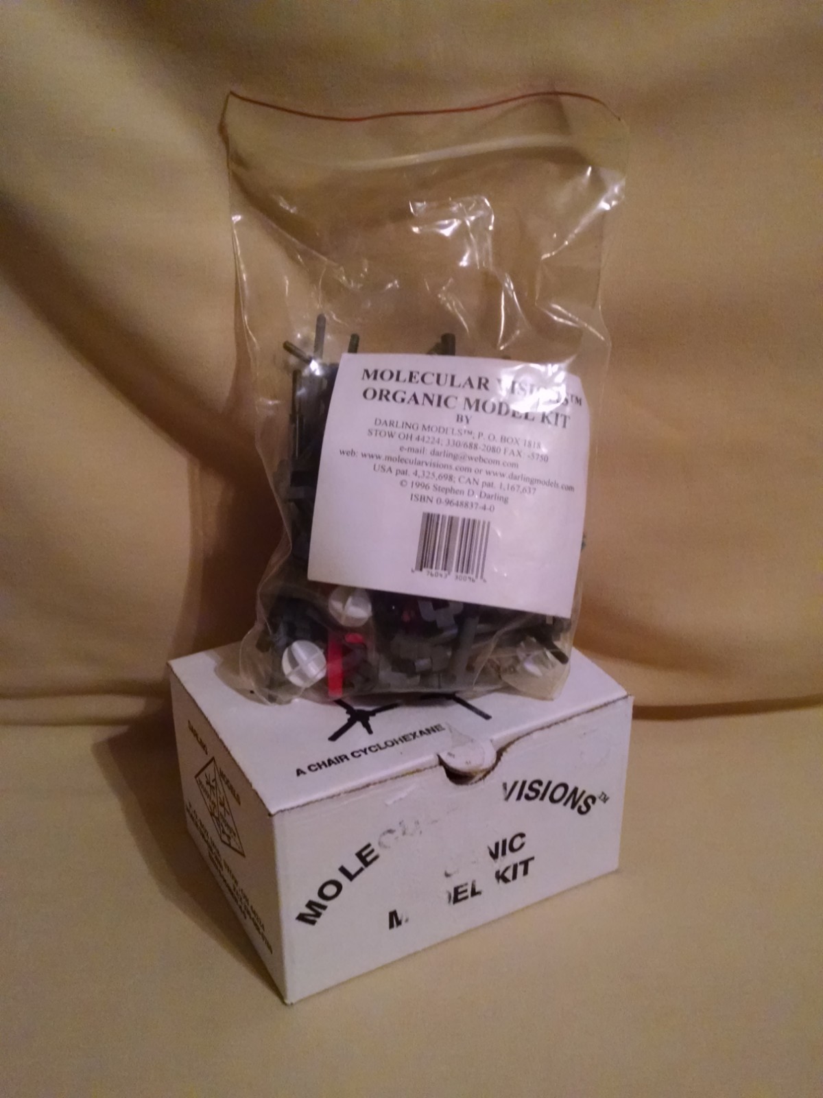 MOLECULAR MODEL KIT DARLING MODEL OHIO USA 1996 STEPHEN D DARLING AS IS SCIENCE.