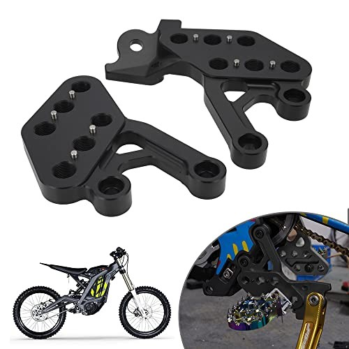 Foot Peg Brackets for Surron Light Bee,CNC Adjustable 7075 Aluminum black