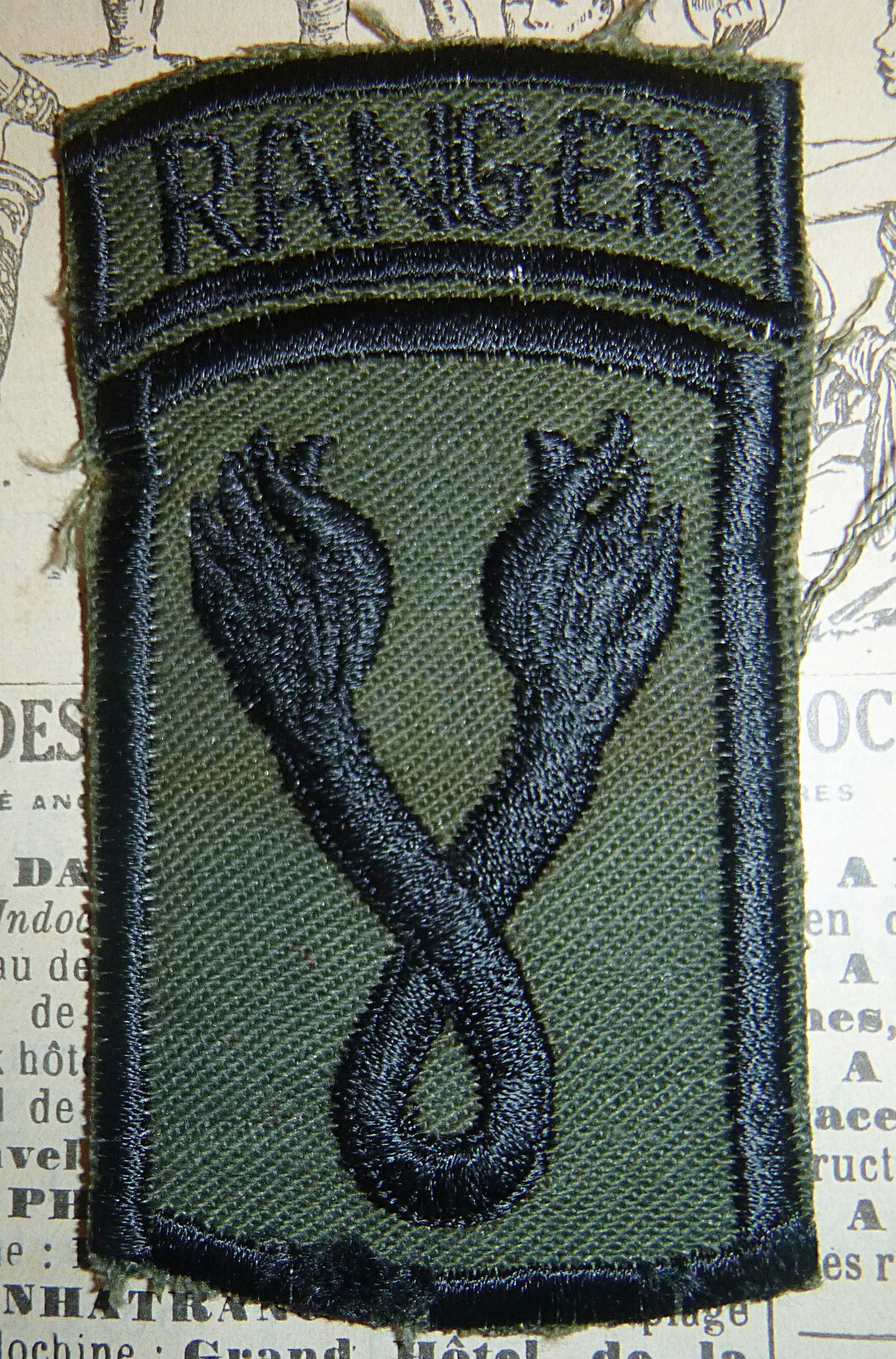 Rare  SUBDUED Patch - US RANGER- 196th INFANTRY - LRRP - Vietnam War - D.300
