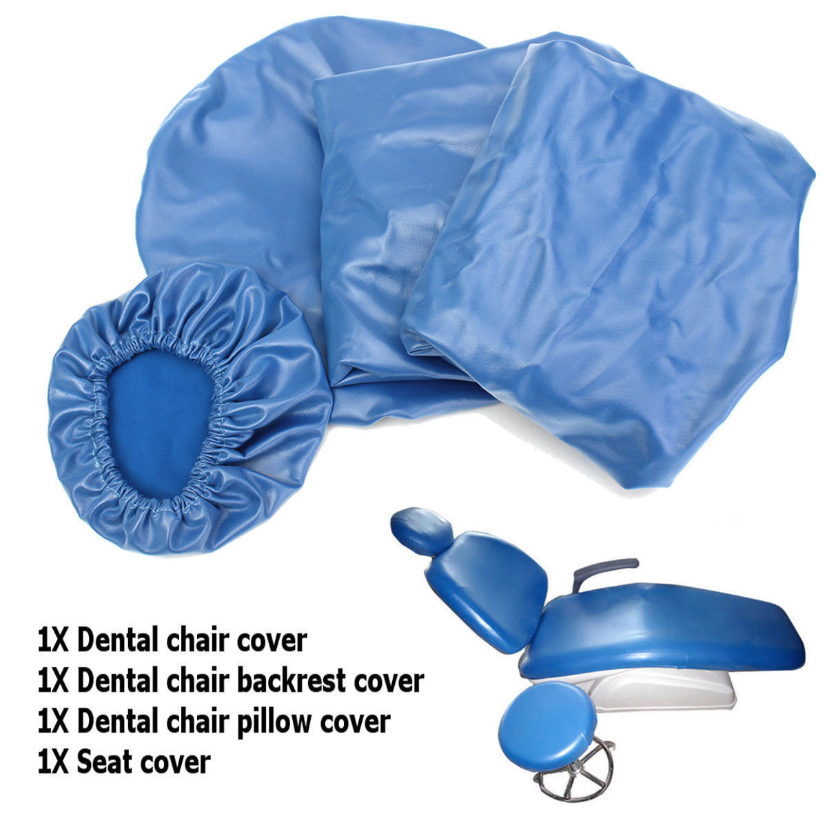 4Pcs/Set Dental Unit Chair Cover Seat Sleeves Dentist Stool Waterproof Protector