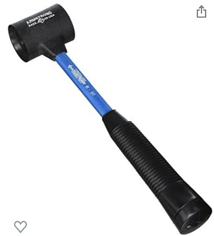 ARMSTRONG 69-017 SOFT FACE HAMMER 2" Face DIAMETER Blue