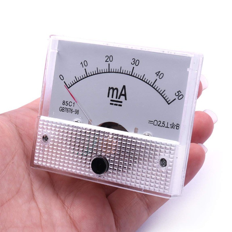 1pc DC 0-50mA 85C1 Amperemeter Analog AMP Current Panel Meter