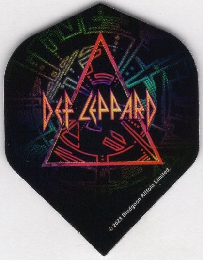 1980's RETRO DEF LEPPARD LOGO Dart Flights: 3 per set