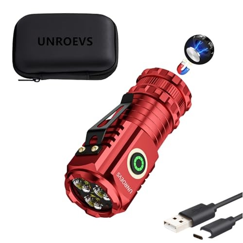2550 Lumens Mini Flashlight XC01 with Magnetic Base - 5 Modes - Super Bright