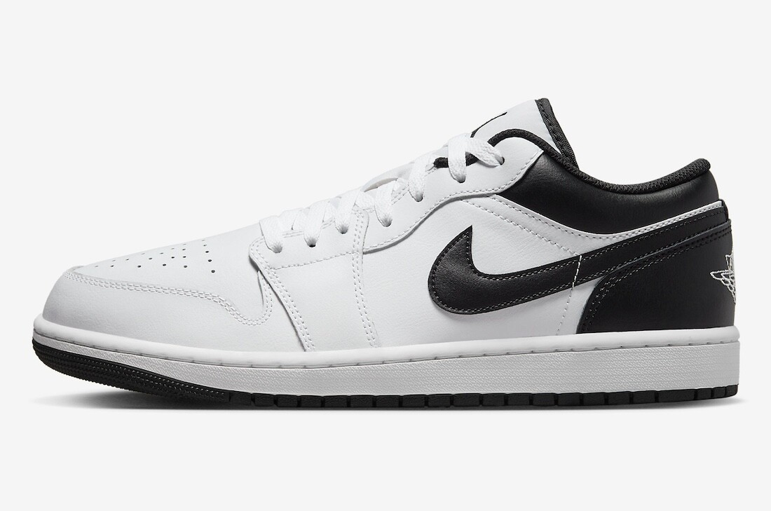 Nike Air Jordan 1 Retro Low White Black Nby 553558-132 sz 13 Men's