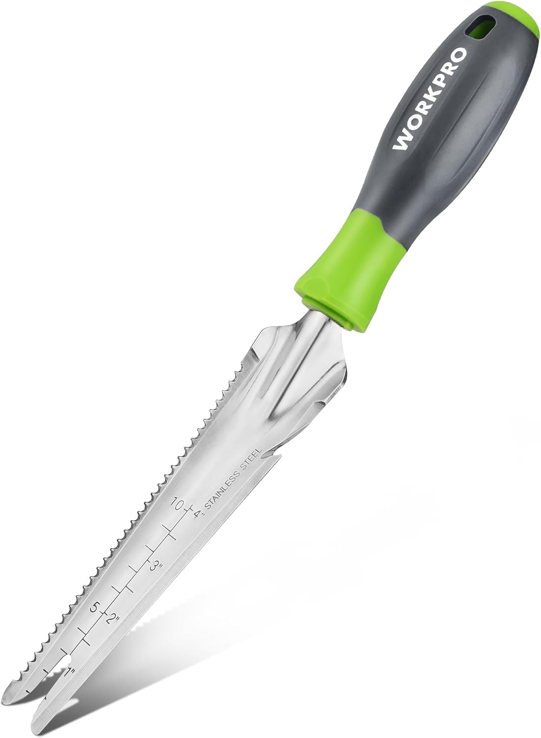 WORKPRO Hand Weeder Puller, 5-in-1 Stainless Steel Garden Trowel with Green