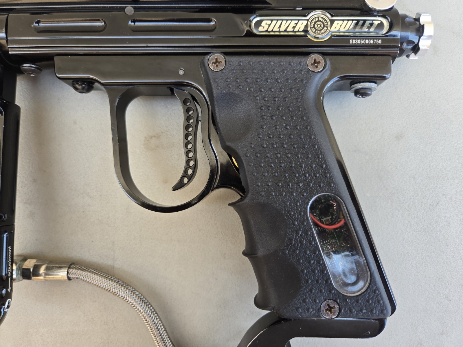 Psycho Ballistics Silver Bullet LCD Paintball Gun - Black