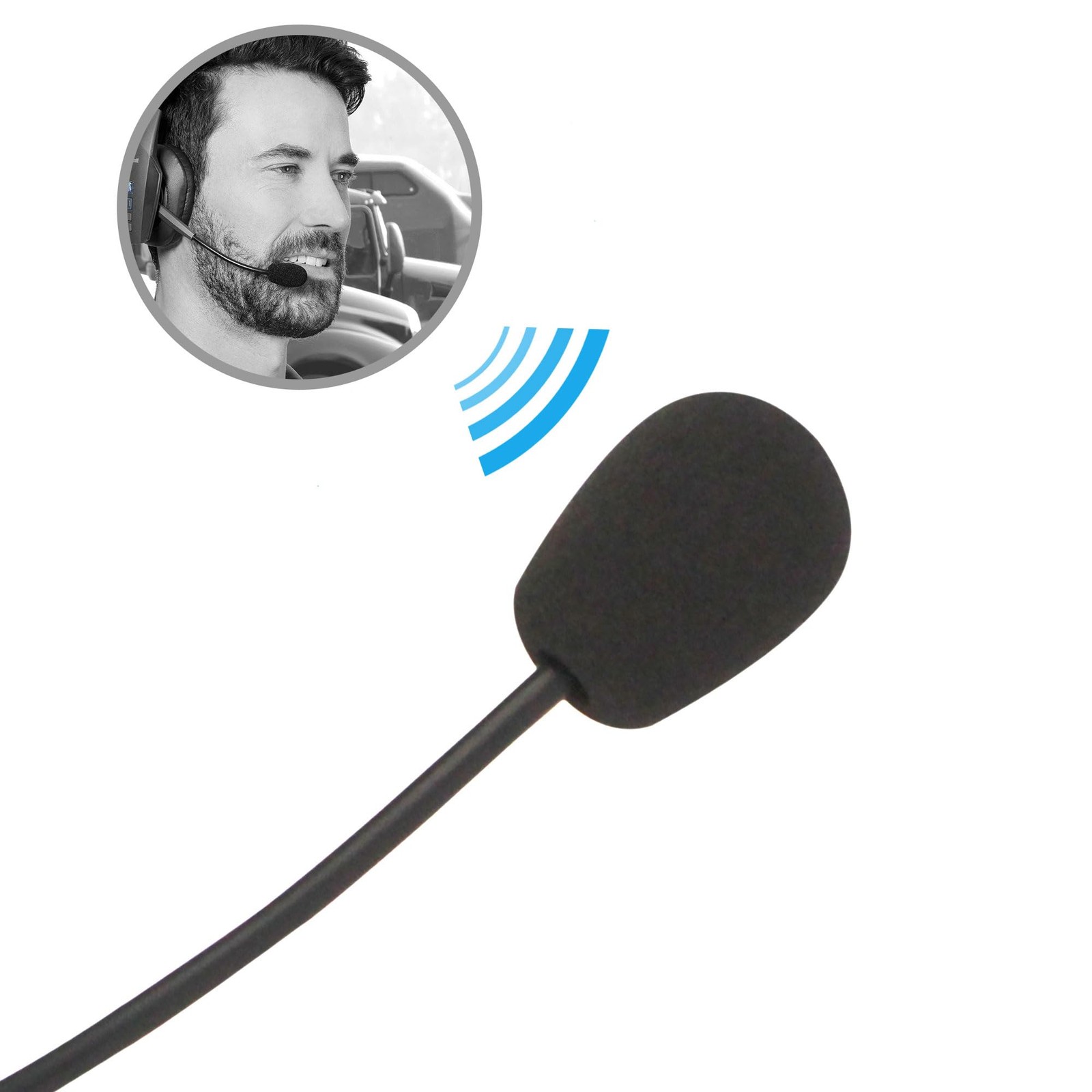 Headset Microphone Foam Cover Soft Lapel Mic Covers Filter Replacement 12PCS