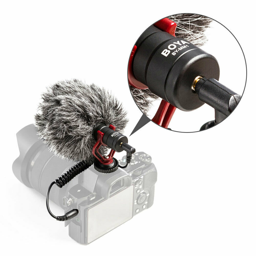 BOYA BY-MM1 3.5mm Microphone Pocket Video Mic For DSLR Camera Smartphones
