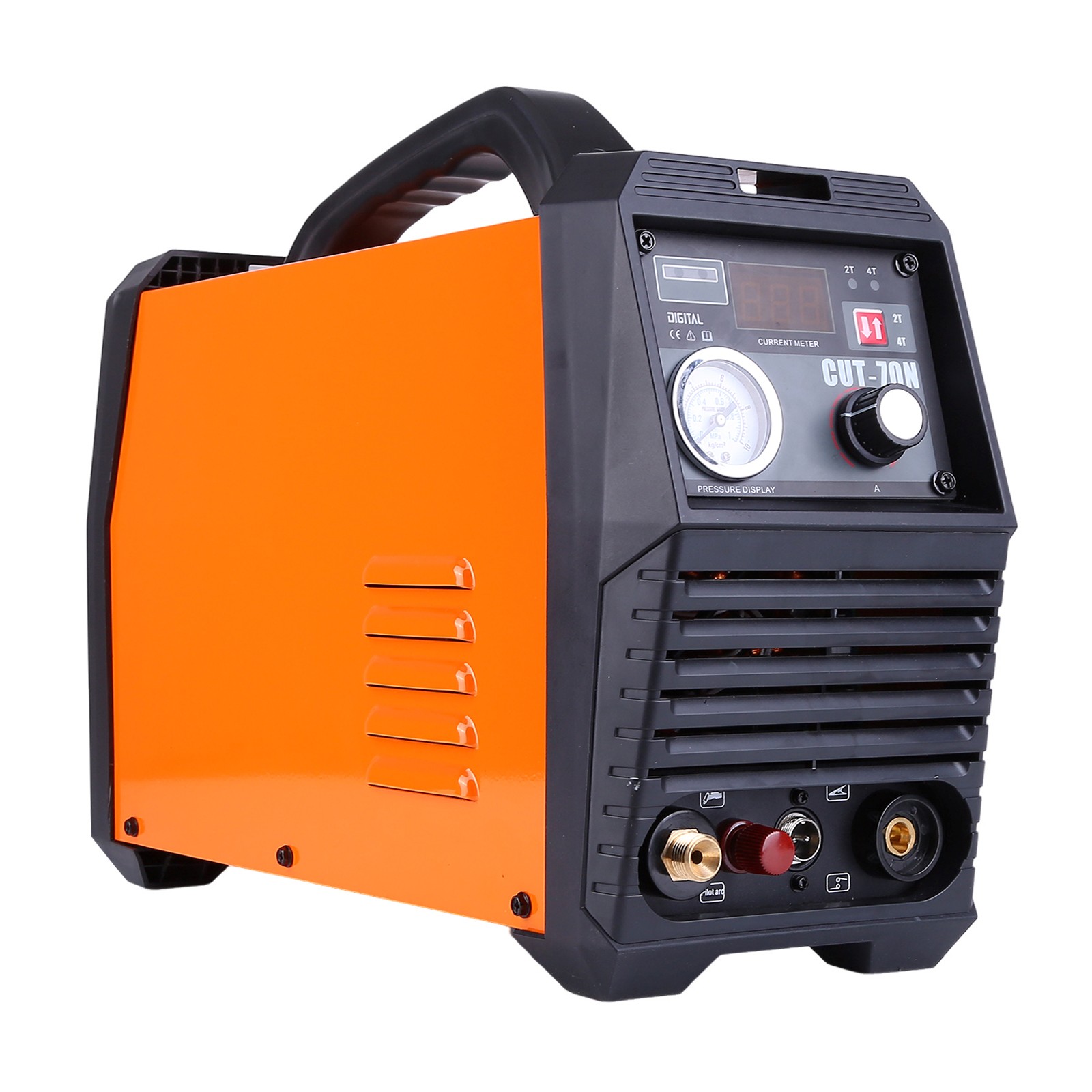 50A Plasma Cutter, 110/220V Non-Touch Pilot Arc with IGBT 2T/4T Cutting Machine