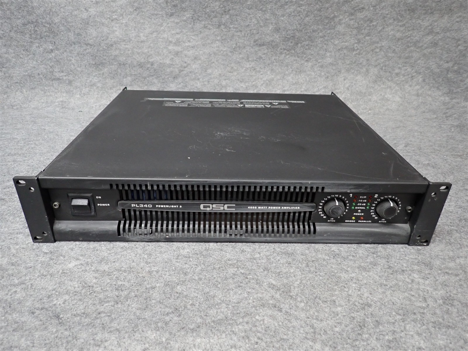 QSC PowerLight PL340 2 Channel Professional Power Amplifier 1350WPC (#47) (II1)