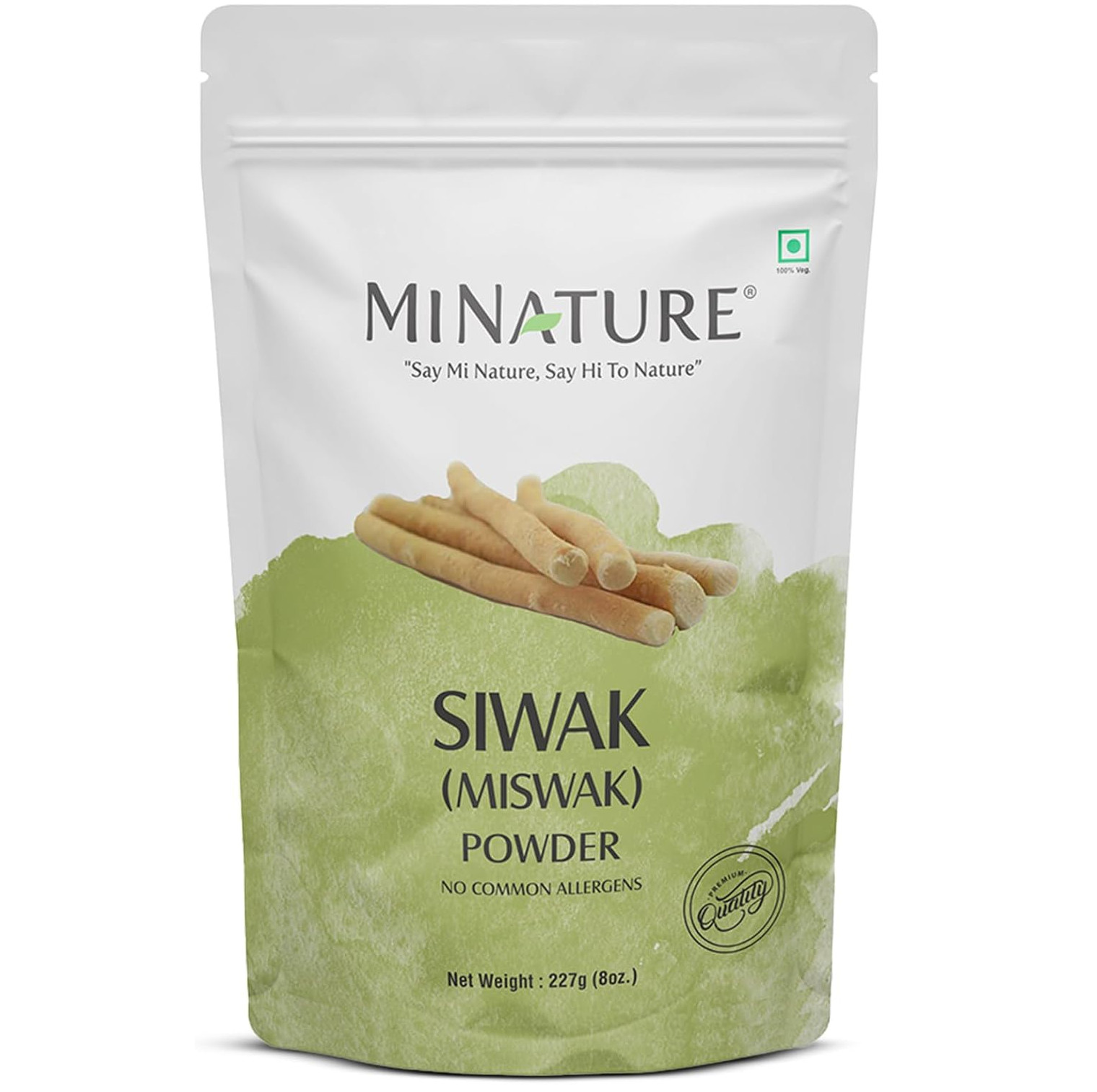 Miswak (Siwak) Powder by mi Nature | salvarado persica| 227g(8 oz) (0.5 lb) | 10