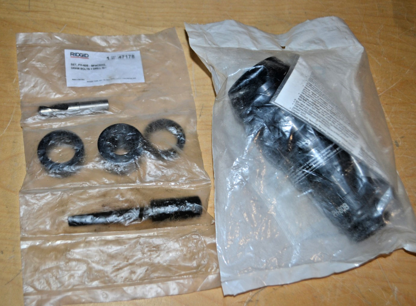 Ridgid ~ 47763 ~ PH 60B Knockout Punch Head for RE 60 ~ NEW w/ Extras!