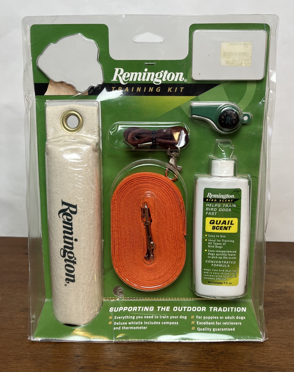 Remington Field Retrieval Training Kit R1950 w/ Dummy Scent Cord Whistle Manual