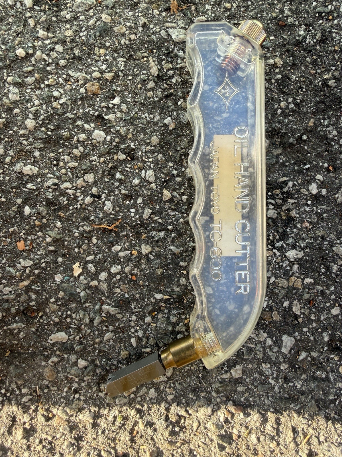 Vintage Oil Hand Cutter Japan Toyo TC-600 Glass Cutter TC 10 Blade