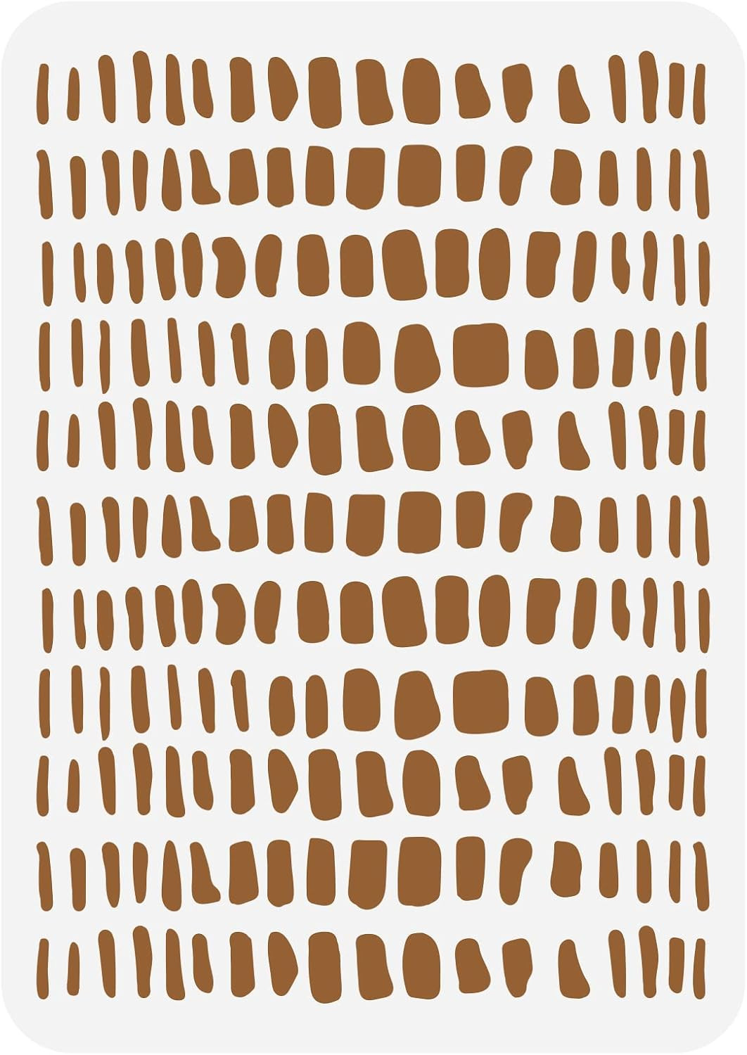 Geometric Spots Plastic Crocodile Skin Art Stencil Templates 11.7X8.3 Inch Irreg