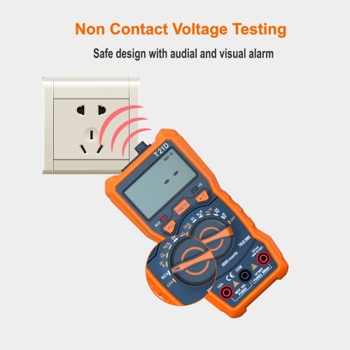 Auto-Ranging Digital Multimeter, TRMS 6000 Counts AC DC up to 600V/10A