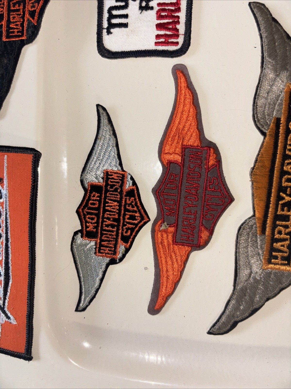 7 Vintage Harley Davidson Patches
