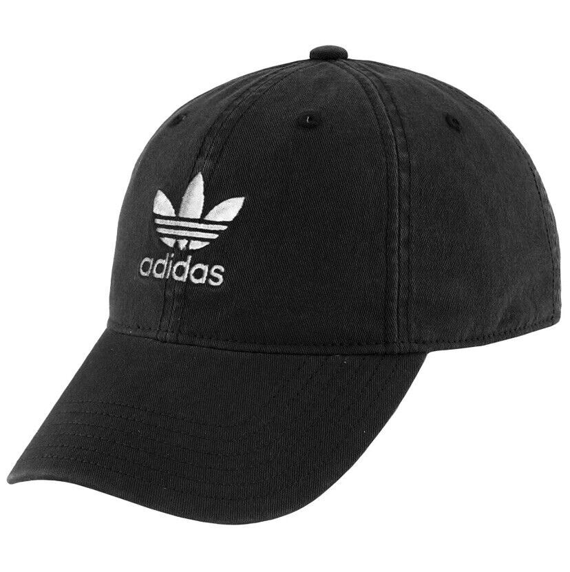 adidas Originals Men's Relaxed Trefoil Logo Cap Strap-back Baseball Hat