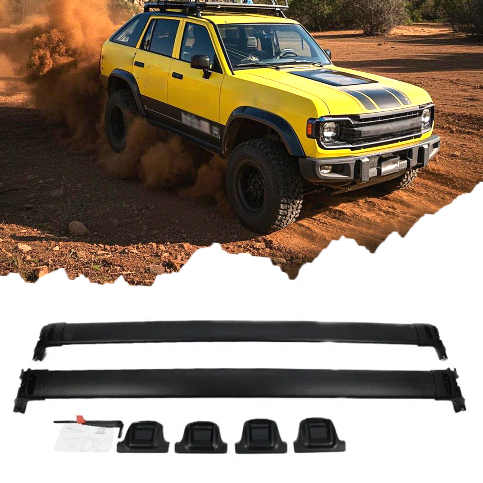 2PCS Aluminum Crossbar roof rails Fits for Sequoia 2023 2024 Cross Bar Roof Rack