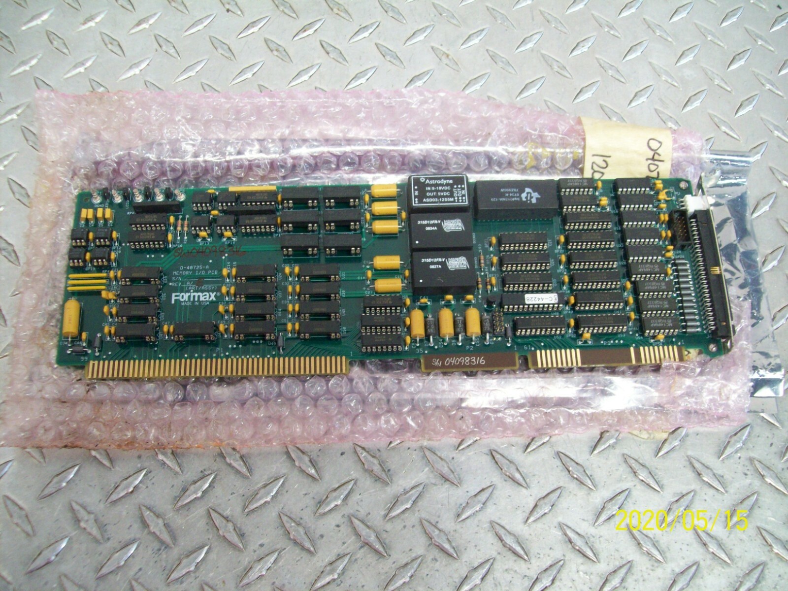NEW FORMAX D-40725-A REV A/E MEMORY I/O PCB BOARD