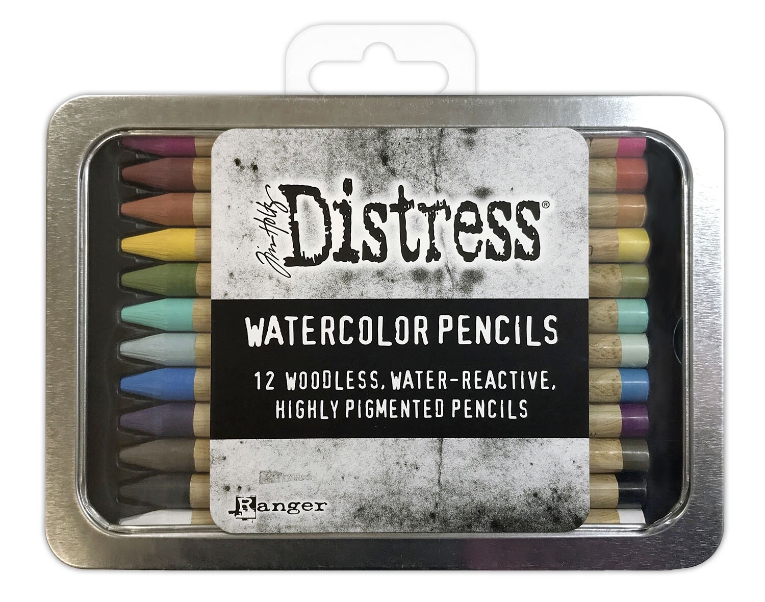 Tim Holtz Distress Watercolor Pencils 12/Pkg-Set 1 (Pack of 1)