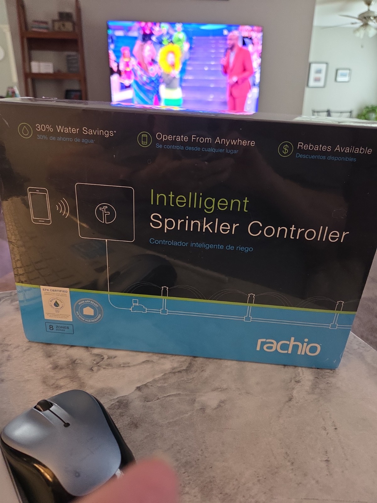 Rachio 8 Zone Smart Sprinkler System Controller 1st Generation Wifi Smart Phone