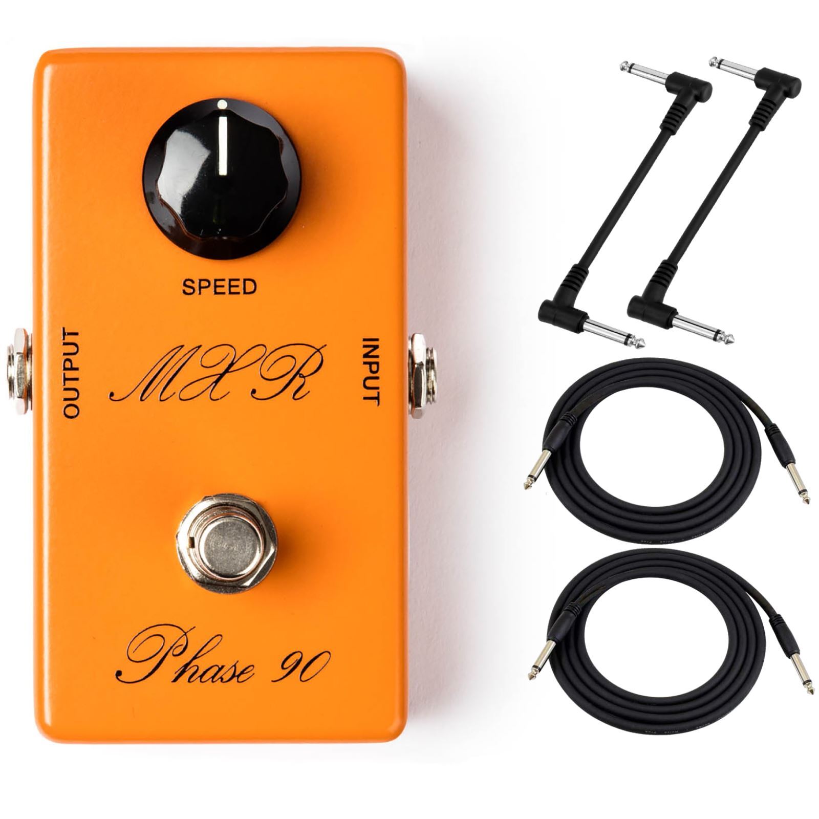 MXR CSP026 '74 Vintage Phase 90 Effects Pedal Bundle with Cables