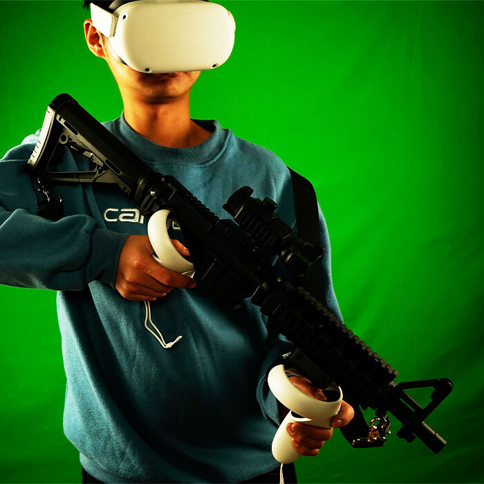 New VR Headset Controller Game Shooting Gun Double Handle for Oculus quest 2