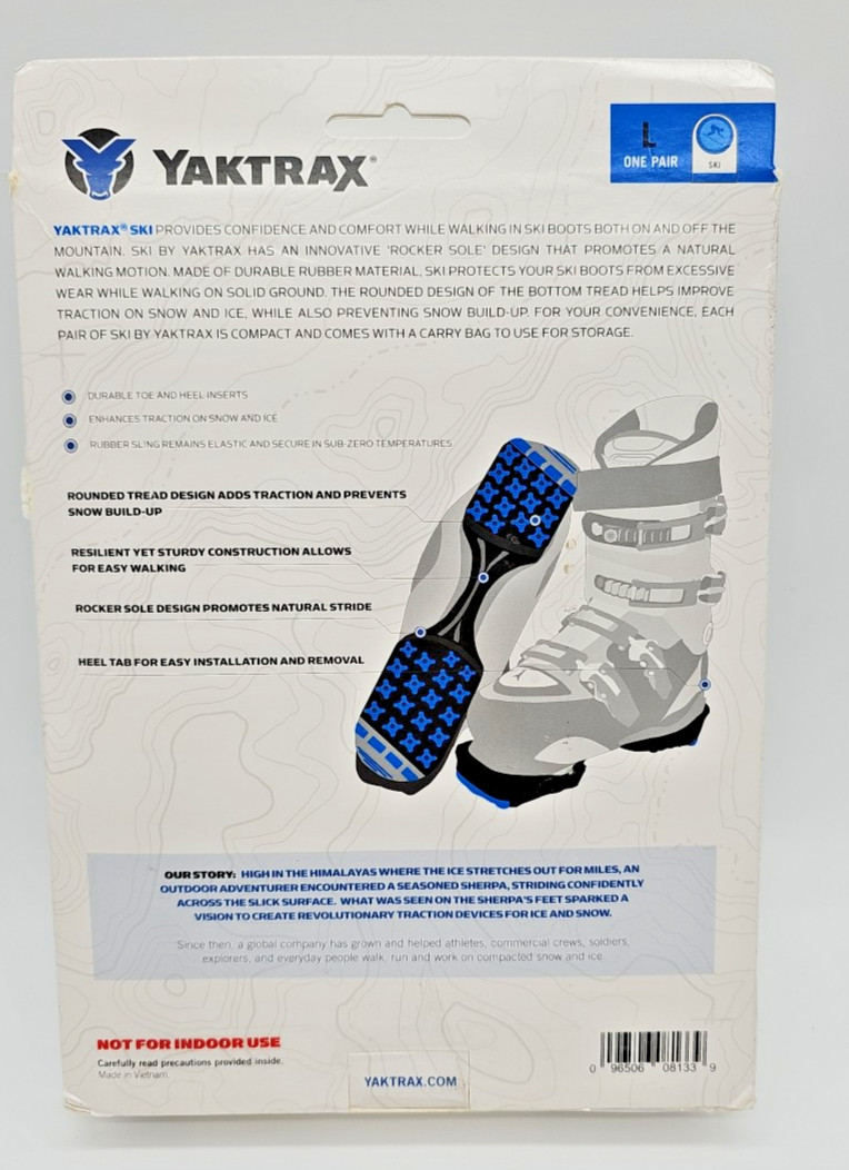 YakTrax Ski Enhanced Traction and Boot Protection Device - Large