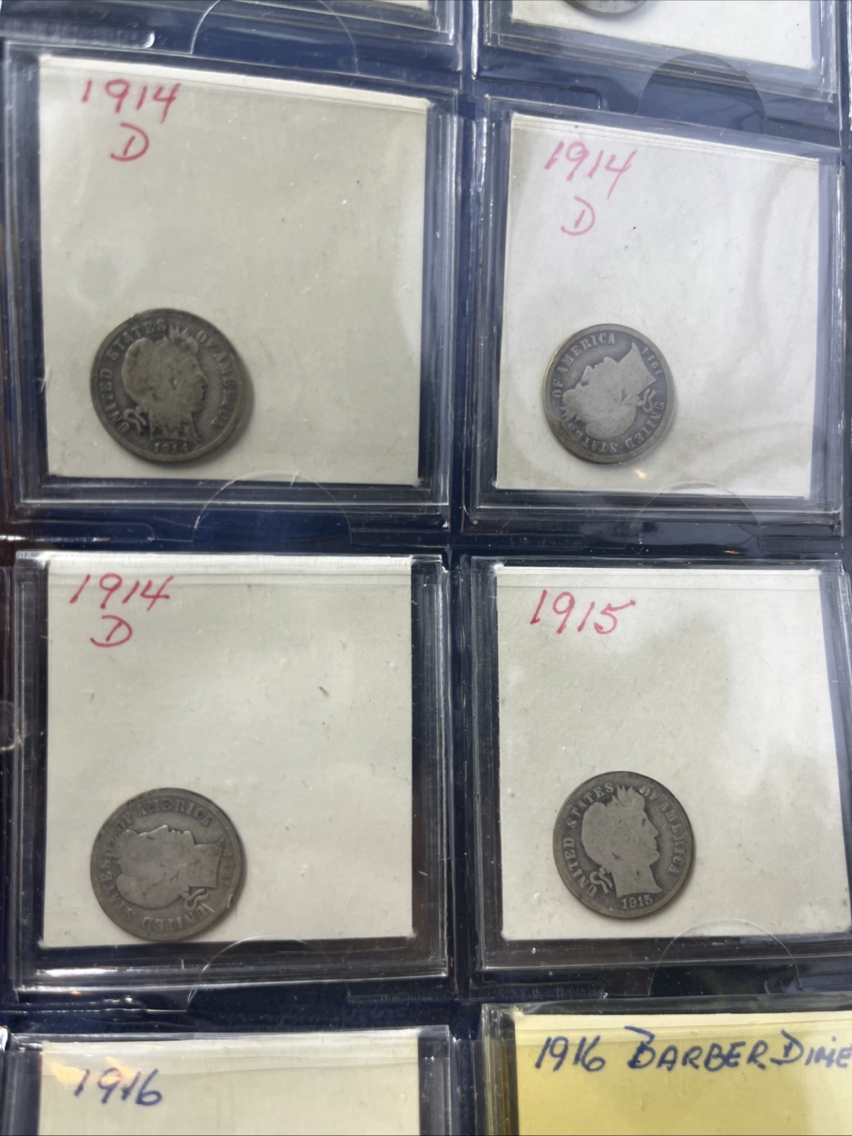 20 Barber Dimes - Lot F 110
