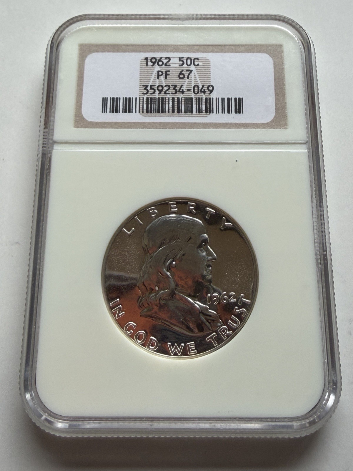 1962 Franklin Half Dollar 50C NGC PF67 - 90% Silver