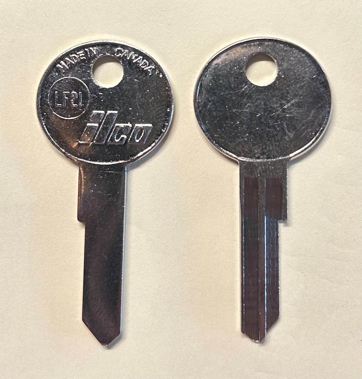 Ilco LF21 Lowe & Fletcher Key Blank uncut (1 Pc)