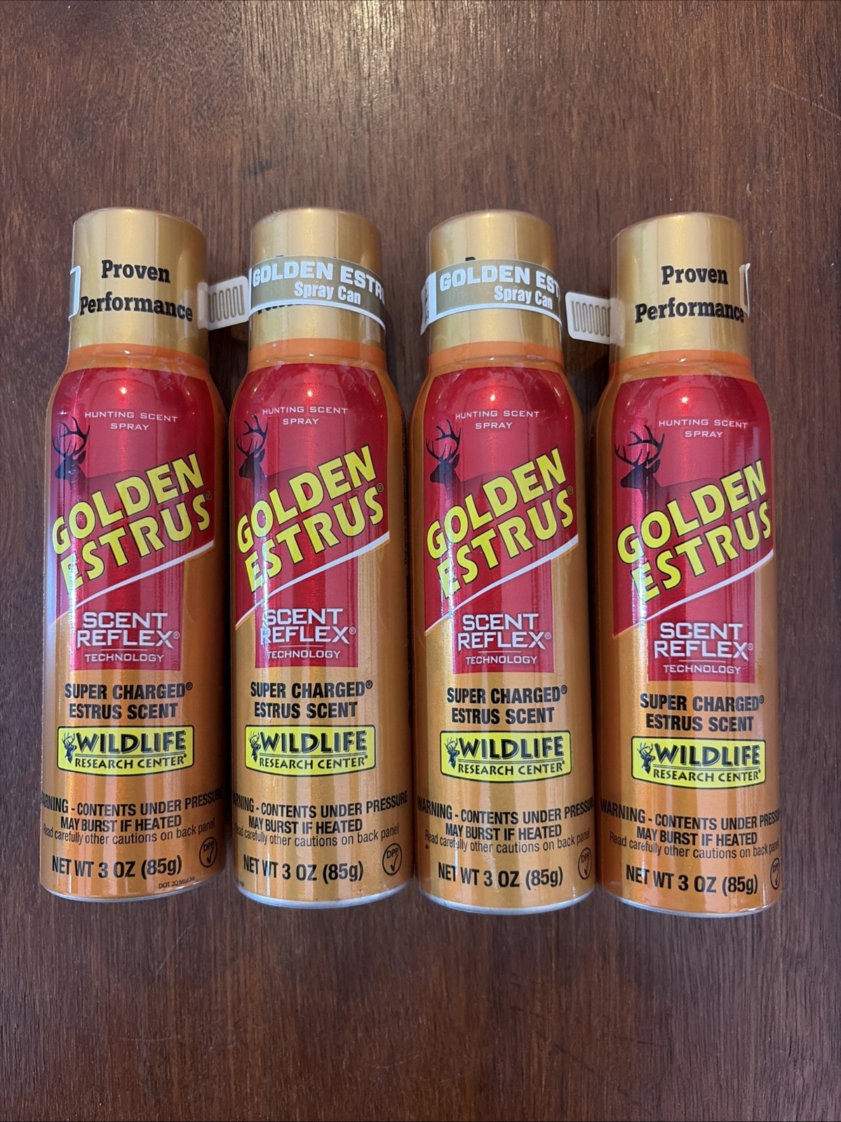 4x Wildlife Research Golden Estrus 3 oz Hunting Spray Deer Buck Attractant Lure
