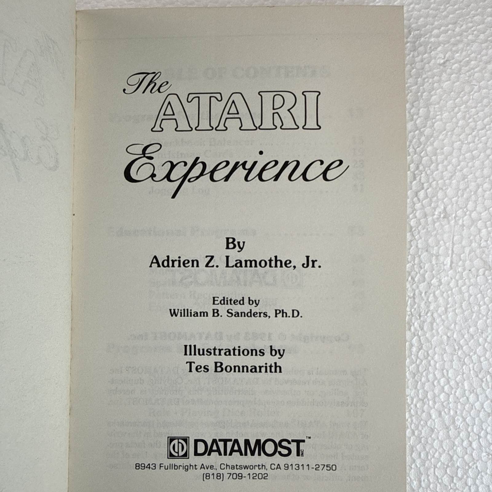 1983 The Atari Experience for Atari 400/800, etc. Datamost RARE Book