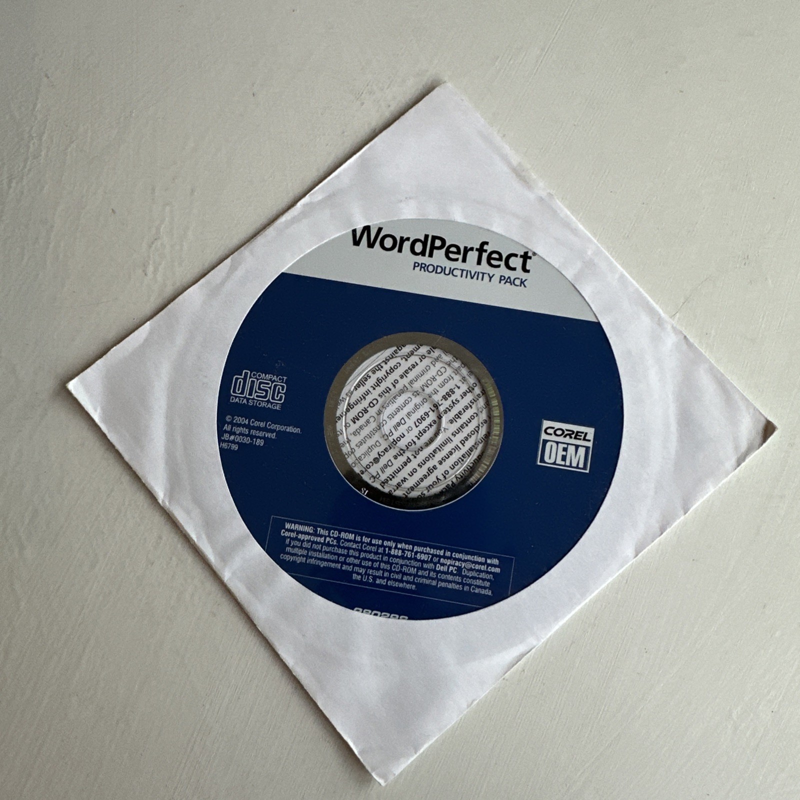 Word Perfect Productivity Pack Corel OEM 2004 NEW & SEALED