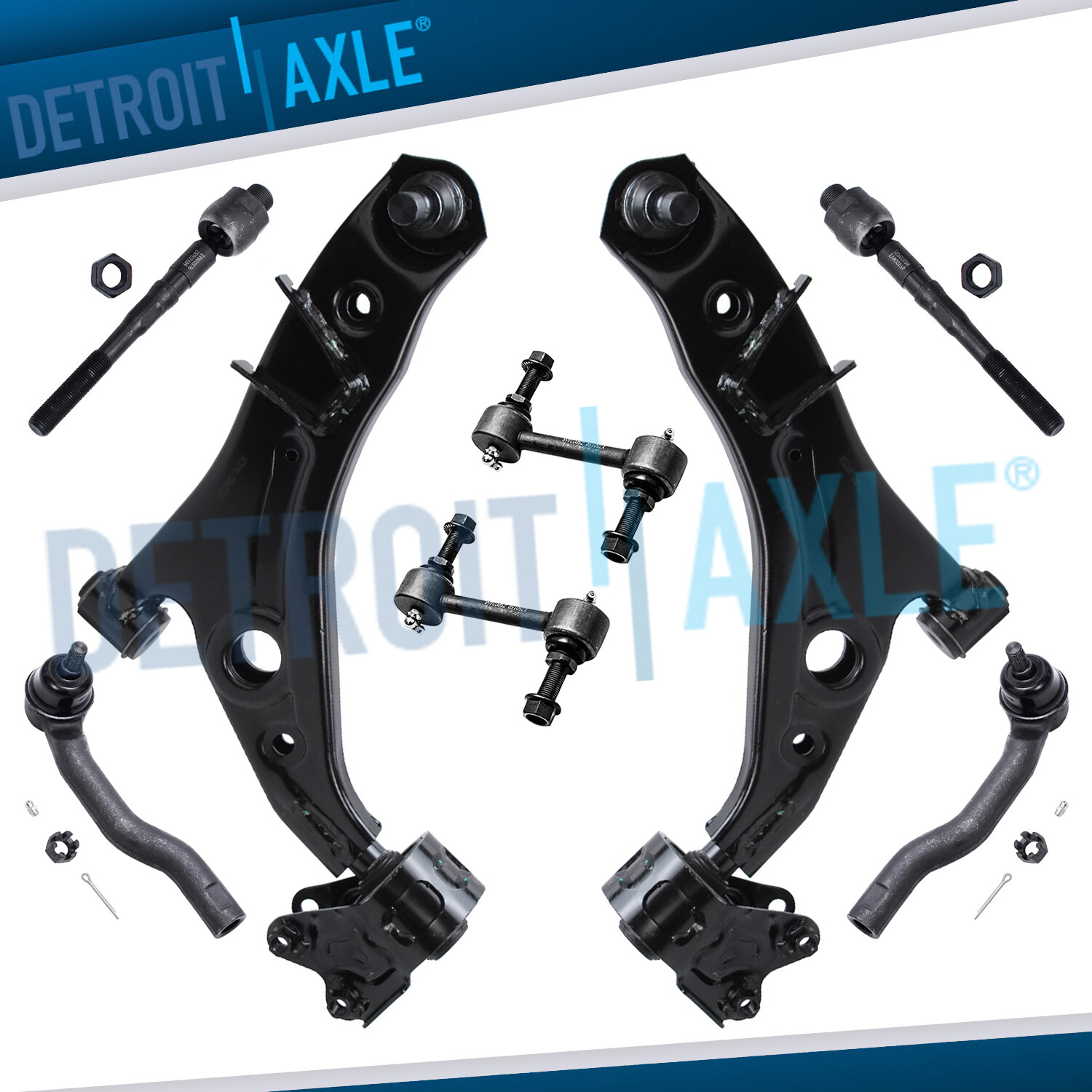Front Lower Control Arms Sway Bars Tie Rods 2007-2014 for Ford Edge Lincoln MKX