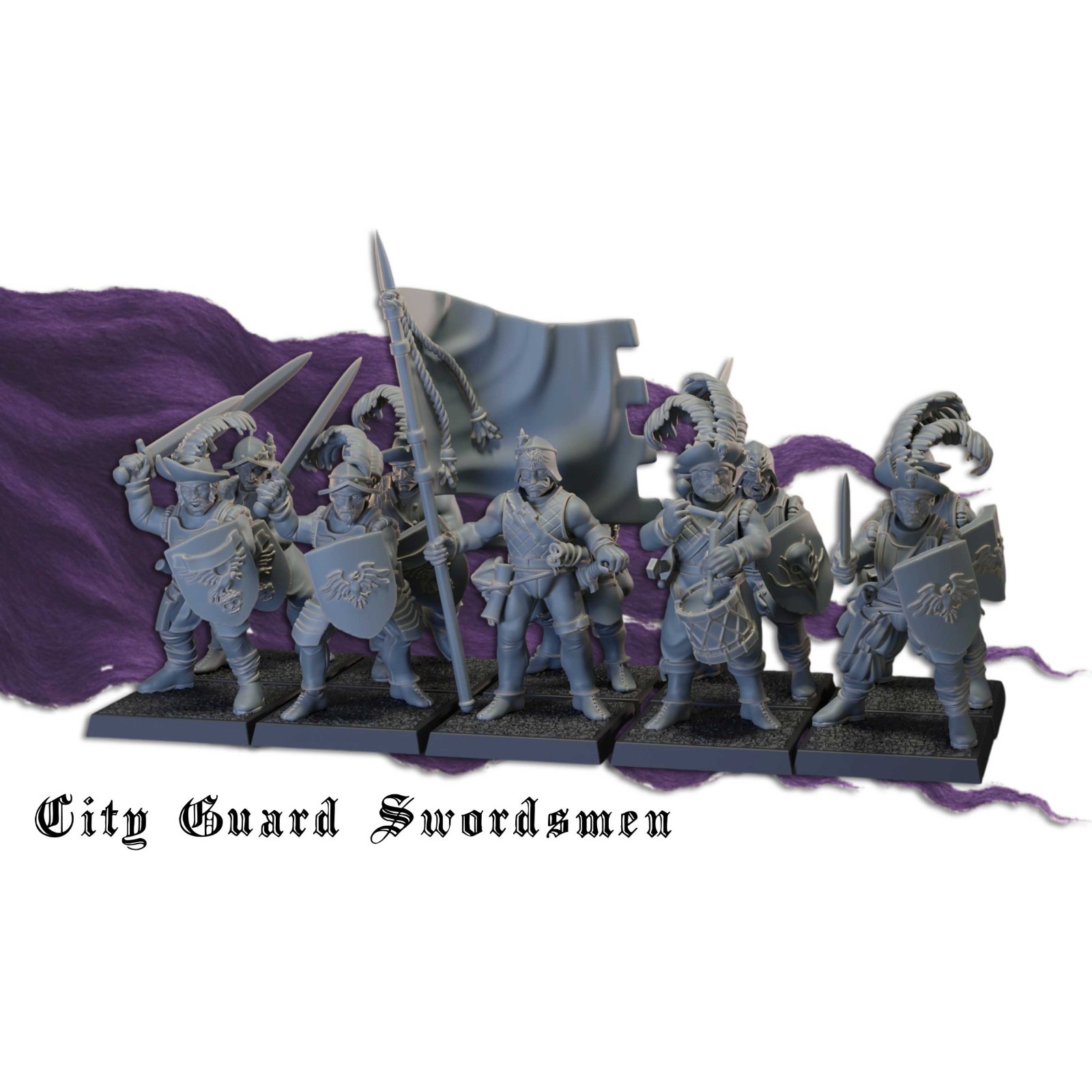 Rabenstadt City Guard Polearm x10 or x20 - Fantasy Empire - 28mm 32mm