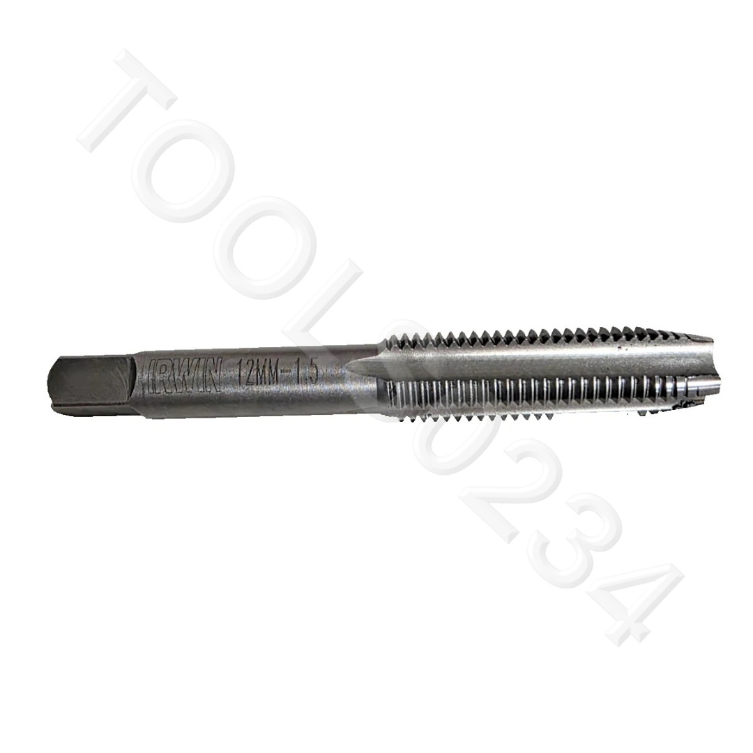 M12 X 1.5 Plug Hand Tap Irwin Hanson 1743 ZR 12MM RH Carbon Steel 4Flute Metric