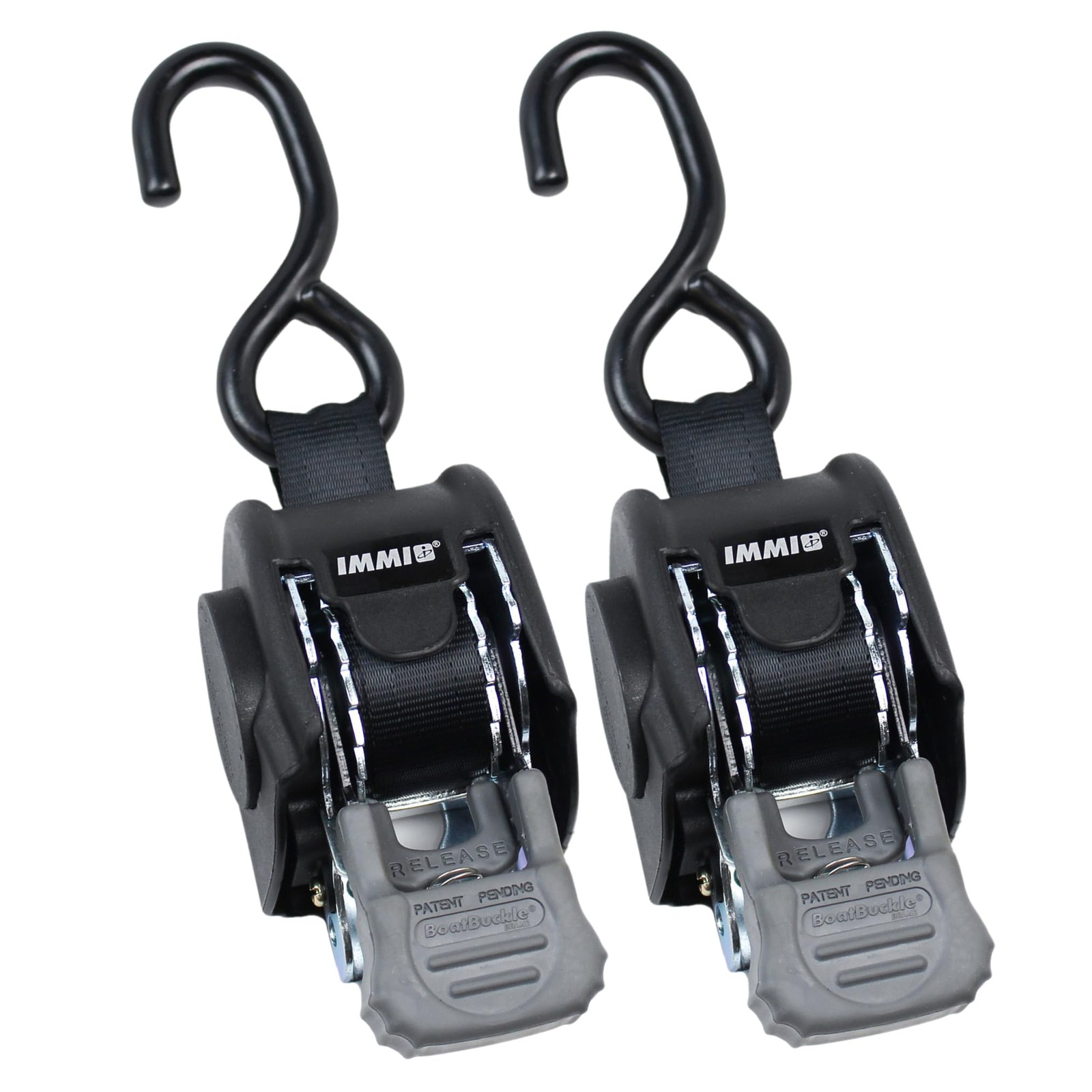 Mini G3 Retractable Ratchet Straps - (1 x 72-Inch, 1400lbs Break Strength, 2-...