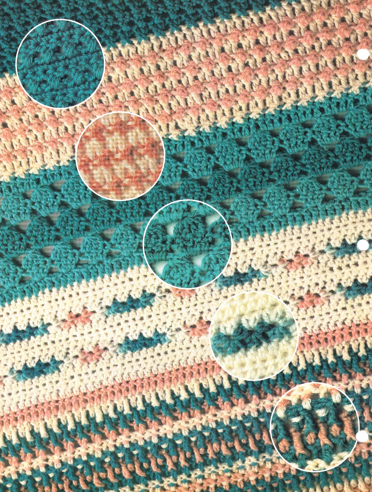 Crochet Afghan Pattern SOUTHWEST SAMPLER Instructions Annie's
