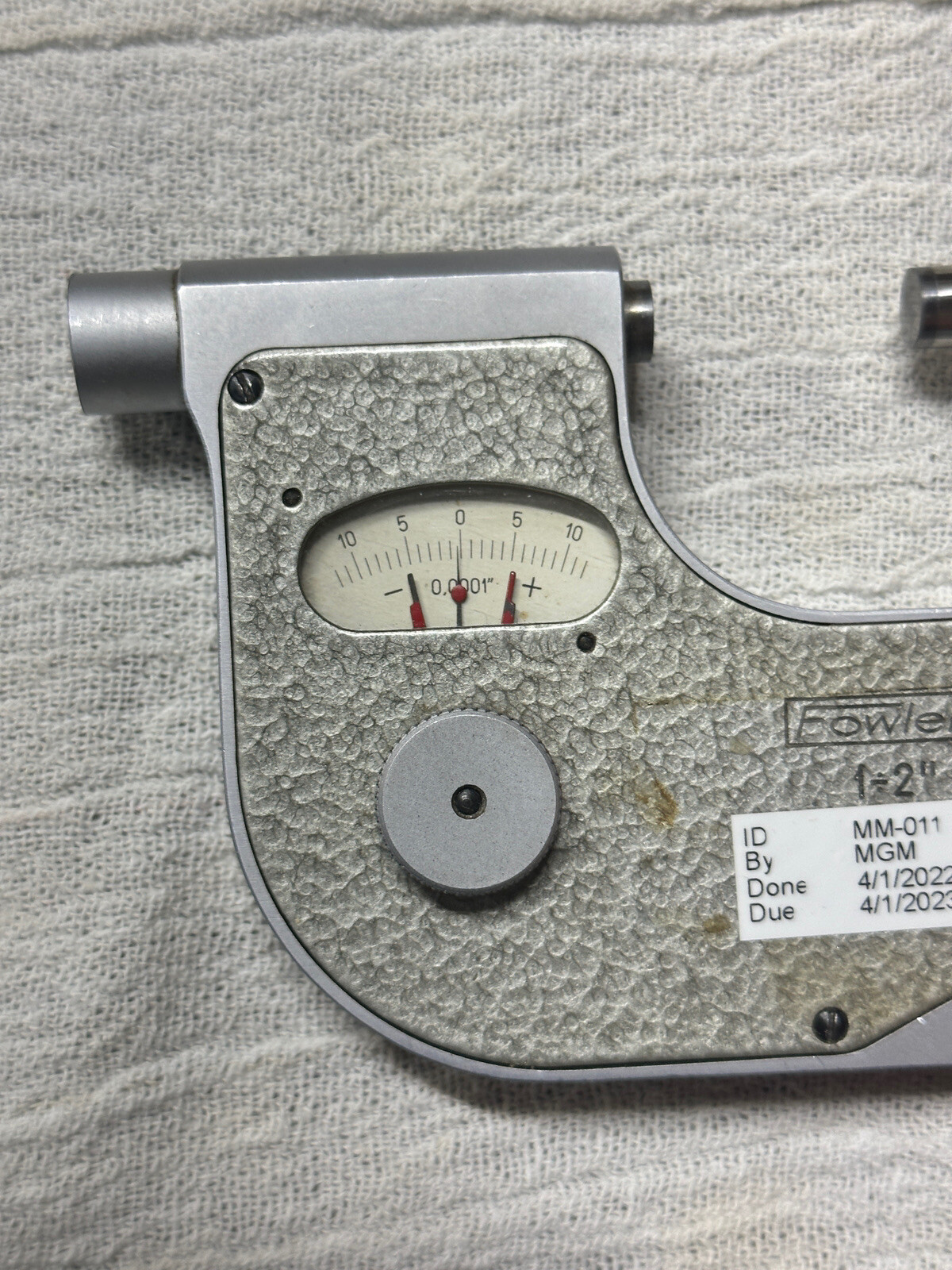 FOWLER / VIS 0-1” .0001” INDICATING MICROMETER COMPARATOR Machinist Tool Maker