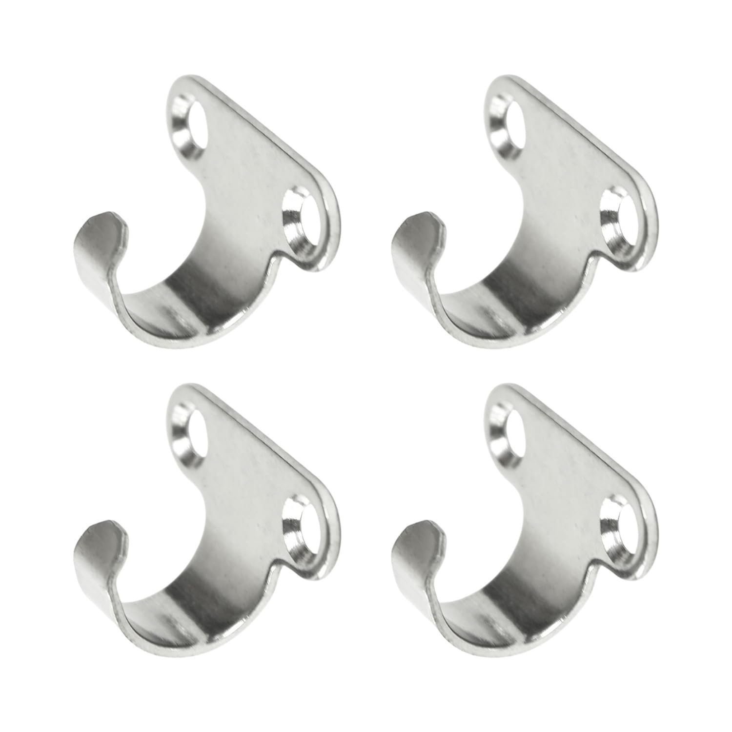 MARINE CITY Stainless Steel Utility Hooks 1-1/8" Boat Marine (Pack of 4)