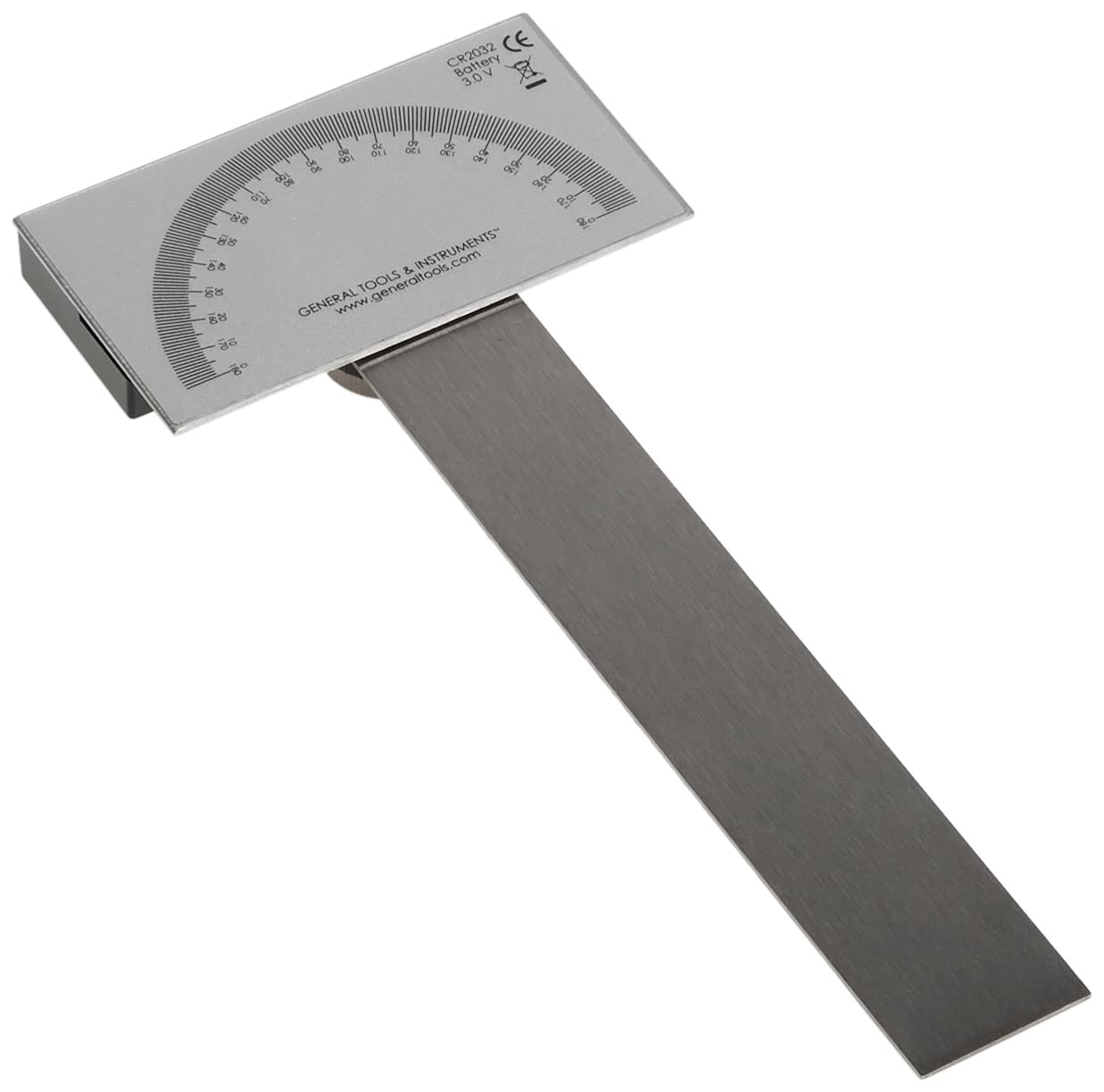 1702 6-Inch Stainless Steel Pivoting Arm Digital Protractor
