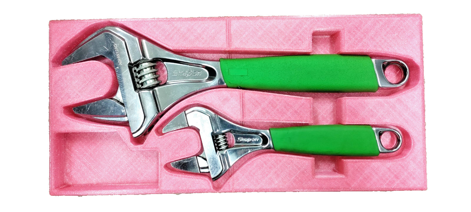 Adjustable Wrench Plastic Tray with Storage for Snap-On ADHW12AG & ADHWS8G Tools