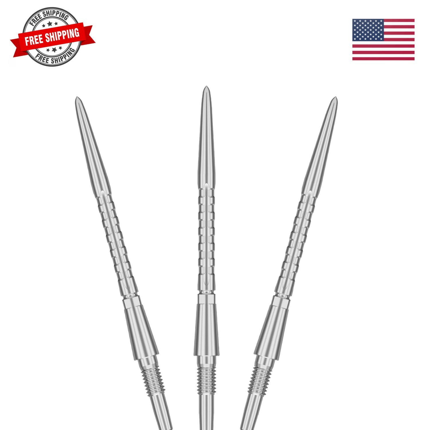 Swiss Point Storm Dart Points, Surge 3 Pack Set of Tips 26MM/30MM/35MM – Gold...