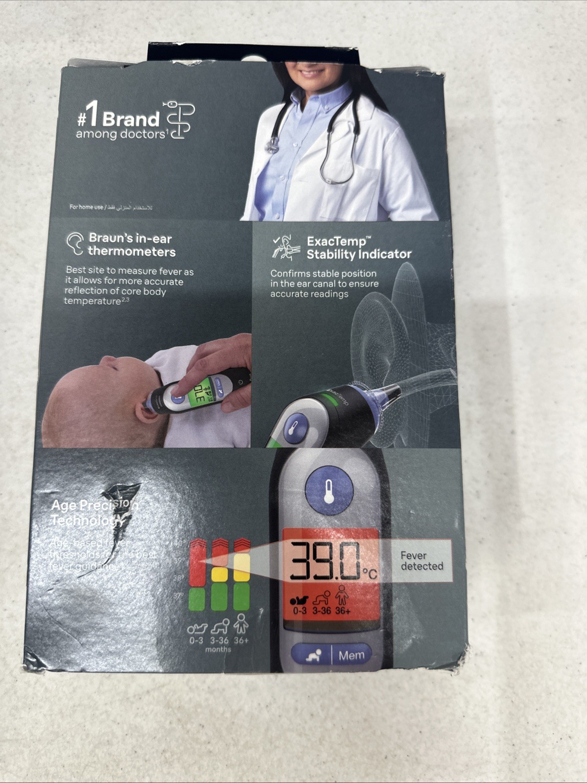 Braun ThermoScan 7 Ear Thermometer - Open Box