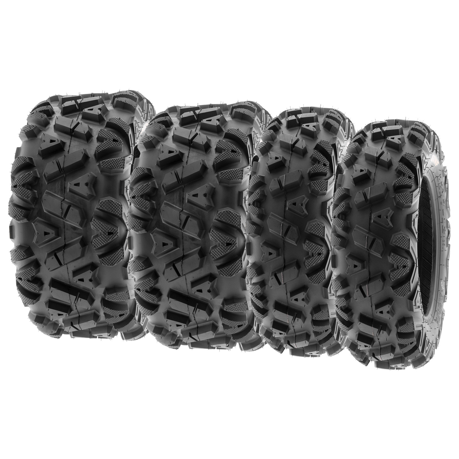 SunF 25x8-12 & 25x11-10 All Terrain ATV Tires A/T  6 PR A033 POWER I [Set of 4]