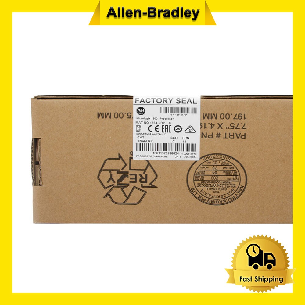 New Factory Sealed AB 1764-LRP SER C MicroLogix 1500 Processor PLC
