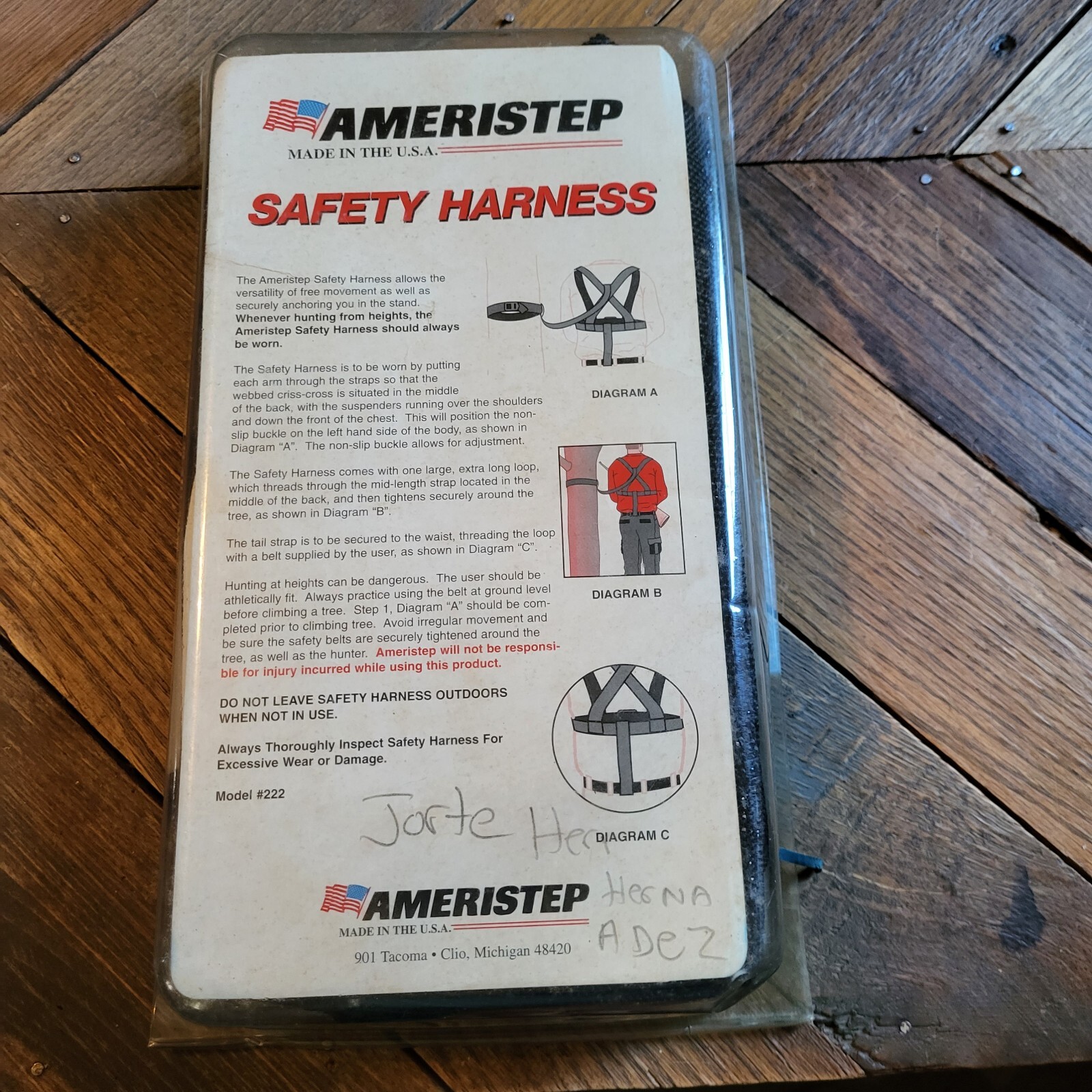 AMERISTEP Hunter Safety Harness, Fully Adjustable #222
